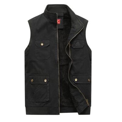 

Toponeto Mens Fashion New Style Casual Furring And Thickening Vest Fashion Warm Vest