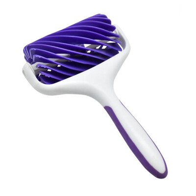 

DIY Baking Tool Rolling Cake Cutters Purple Handle Embossing Hob Cutting Roller Knife Fondant Plastic Surface Cutting Tool