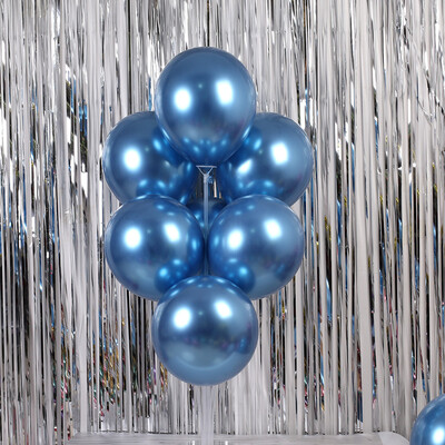 

Toponeto 50Pcs Chrome Shiny Metallic Latex Balloons for Birthday Wedding Grad Party