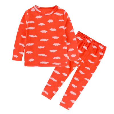 

Toddler Baby Boy Girl Kids Print Tops T-shirt Pants Pajama Sleepwear 2Pcs Set