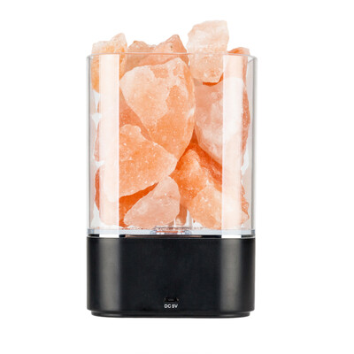 

Touch USB Himalayan Salt Lamp Rock Natural Crystal Night Light Air Purifier Tool