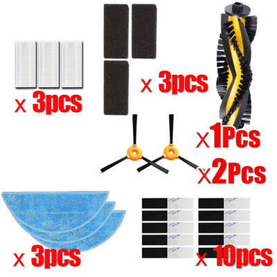

1 X Side Brush Filter Sponge Mop Cloth Roll Main Brush For Robot Vacuum Cleaner