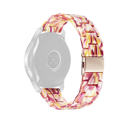 

〖Follure〗Luxury Crystal Resin Agate Beads Watch Band Strap For Samsung Galaxy watch 46mm