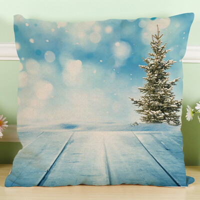 

Tailored New Christmas Cotton Linen Pillow Case Sofa Cushion Cover Home Decor A