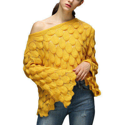 

Toponeto Women Casual Winter O-Neck Long Sleeve Loose Solid Sweater Top Pullover