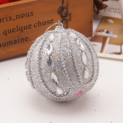 

Siaonvr Christmas Rhinestone Glitter Baubles Ball Xmas Tree Ornament Decoration 8CM