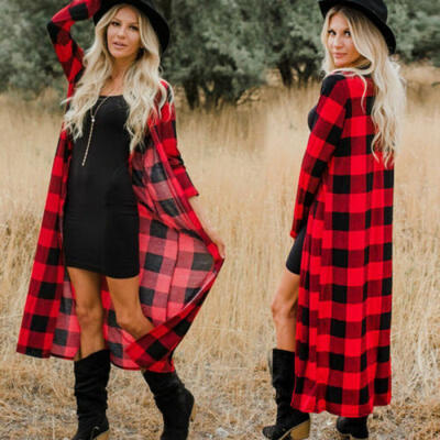 

Fashion Womens Ladies Long Sleeve Maxi Boyfriend Cardigan Open Floaty Cardigan