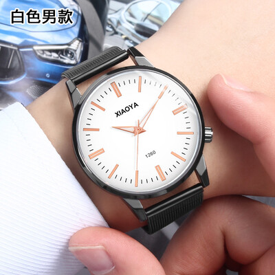 

Mens watch mens waterproof fashion style Korean simple full-automatic non-mechanical non-mechanical female lovers watc