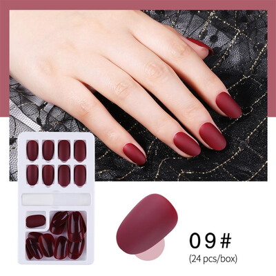 

Toponeto Finished Nail Patches 24Pcs Boxed Removable Repeated Use Of fake Nail Patches