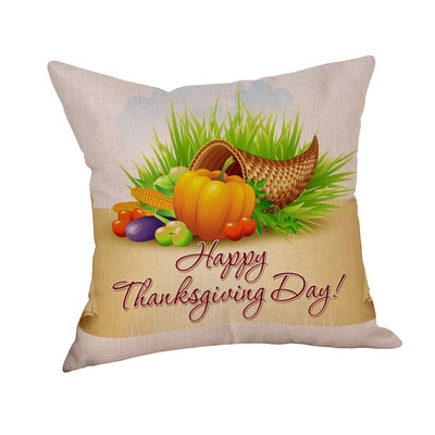 

Tailored Thanksgiving Pillow Cover Thankful Sentiment Pillowcases Embroidered