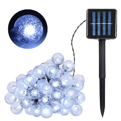 

Solar Powered String Light 7m2297ft 50 Bulbs Crystal Ball Globe Lamp IP65 Water-resistant Outdoor Hanging Fairy Lights for Holid