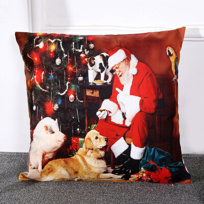 

Tailored Christmas Sofa Bed Home Decoration Festival Pillow Case Cushion Cover