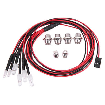 

6 LED Headlight Tail-lamp RC Car Parts for TRAXXAS HSP HPI REDCAT Axial