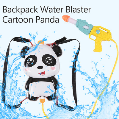 

Backpack Water Blaster Pull Water Shooter Cartoon Panda Kids Water Toy Summer Pool Blaster