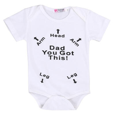 

Kids Baby Boy Girl Infant Summer Romper Jumpsuit Bodysuit Cotton Clothes Outfit