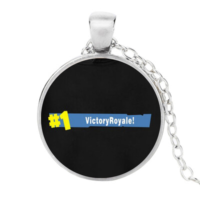 

FOR-TNITE Alloy Gemstone Necklace Pendant Fans Favorite Gamer Gifts for Boys Girls Adults