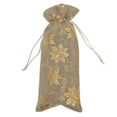 

Cute Linen Wine Bottle Bag Champagne Bottle Covers Package Bag Pouches