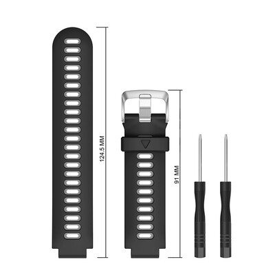 

〖Follure〗Soft Silicone Replacement Wrist Strap Watch Band for Garmin Forerunner 735XT