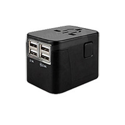 

4 USB Travel Universal Worldwide International Plug Adaptor Electrical Socket Conversion Plugs