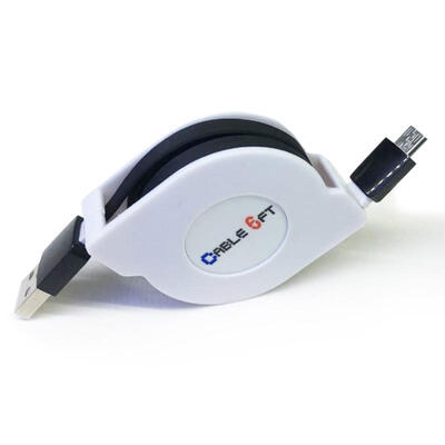 

Micro USB Cable 94ft Retractable Android Charger Data Cable For Samsung Nexus Kindle HTC LG Sony PS4 Tablet-3m