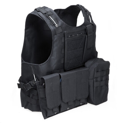 

Tactical Military Swat Field Battle Airsoft Molle Combat Assault Plate Carrier Vest