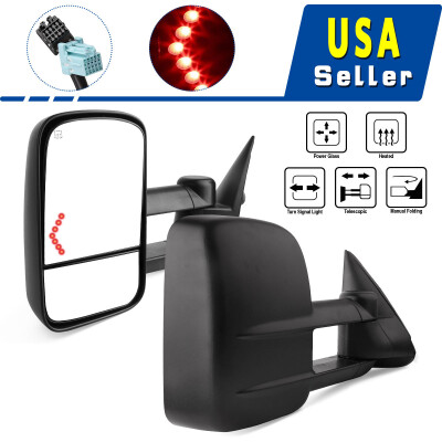 

Power Heated LED Signals Tow Mirrors for 03-06 Chevy Silverado 15002500HD3500