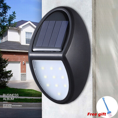 

〖Follure〗Solar Energy 10LED Garden Fence Lamp Corridor Wall Lamp Induction Lamp