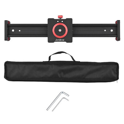 

Andoer 30cm12inch Aluminum Alloy Camera Track Slider Video Stabilizer Rail for DSLR Camera Camcorder DV Film Photography Load up