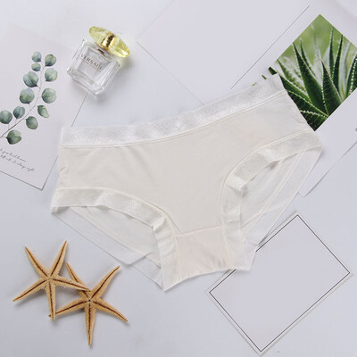 

Womens Silky Comfy Low Waist Briefs Breathable Solid Color Seamless Underwear