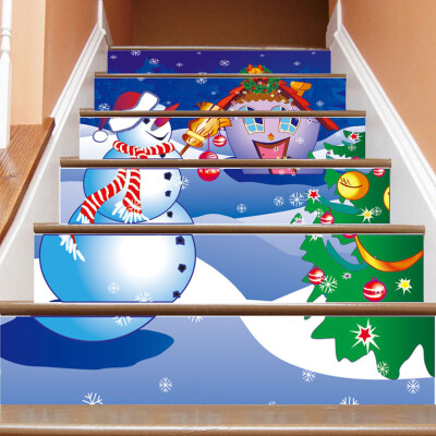 

Siaonvr Christmas Decoration Stair Stickers Christmas Stairs Stickers Wall Stickers