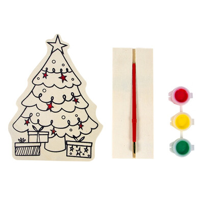 

DIY Painting Christmas Pendants Ornaments Christmas Wood Wooden CarDeerTree Crafts Xmas Tree Ornaments Kids Christmas Gift