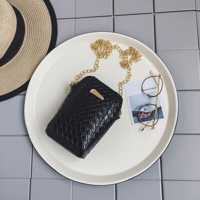 

Tailored Fashion Women Chain Bag Weave Leather Bag Crossbody Bag Handle Phone Bags