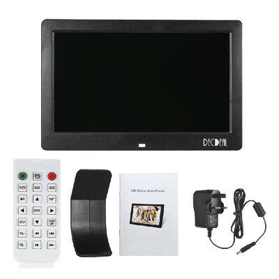 

DECDEAL 10 Inch Digital Photo Frame HD Digital Picture Frame SD Card Slots&Remote Control AU