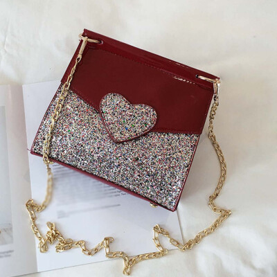 

Tailored Womens Fashion Shoulder Bag Sequin Diagonal Cross Bag Casual Wild Bag