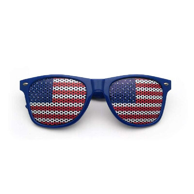 

Flag Patriotic Design Lastics Shutter Glasses Shades Sunglasses for Independence Day Party Decoration