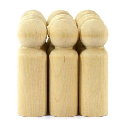 

10pcsSet Wooden DIY Peg Doll Wedding Home Handmade Puppet Kid Painted Toy