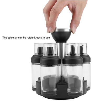 

Greensen 6cs Set Rotated Spice Bottle Jar Cruet Salt Pepper Storage Organizer Kitchen Tool 100mlSpice Bottle Cruet