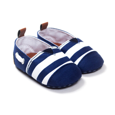 

Newborn Infant Baby Shoes Cotton Striped Kids Toddler Crib Shoes Soft Soled Prewalker First Walkers