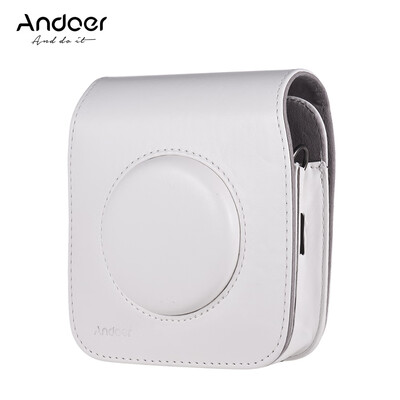 

Andoer SQ10 Camera Case Bag PU Leather Protection Camera Bag with Adjustable Shoulder Strap for Fujifilm Instax SQ10 Camera 3 Col