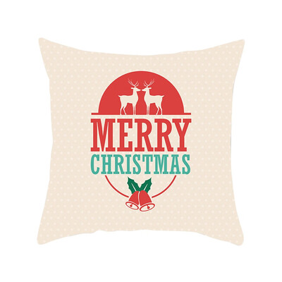 

Siaonvr Merry Christmas Pillow Cases Nordic Sofa Cushion Cover Home Decoration