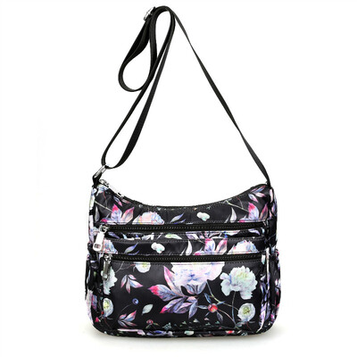 

Leisure bag flower printing diagonal BAG canvas bag mother bag light canvas bag large capacity