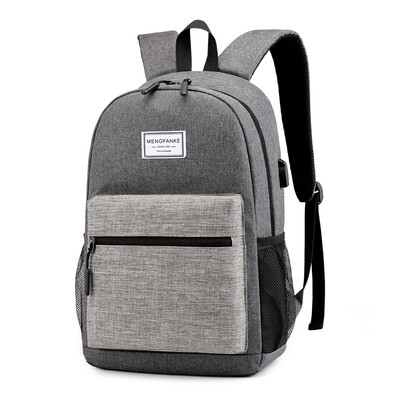 

Backpack male couple computer bag New anti-theft backpack USB charging bag
