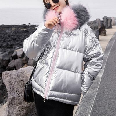

Tailored Fashion Women Winter Warm Hooded Cotton Winter Jacket Solid Long-Sleeved Coat