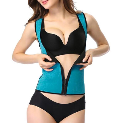 

Sexy Women Body Shaper Waist Trainer Zip Tummy Cincher Vest Underbust Control Corset Slimming Shapewear