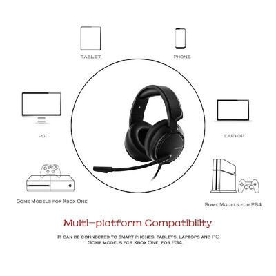 

NUBWO N12 Gaming Headphones for PC Laptop with Mic Noise Cancelling 35mm AUX Volume Control Over-ear Headset Soft Comfortable Ear