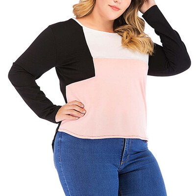 

Starmoon Large Size Women Casual Long Sleeve Loose T-Shirt Blouses Tops Sweatshir 2XL