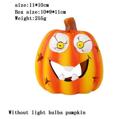 

Halloween Shining Ceramic Pumpkin Lights Flashing Toys Bar Hall Decoration Props Dolls