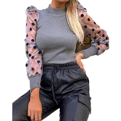 

Women Long Sleeve Loose Blouse T-Shirt Pullover Jumper Autumn Casual Tops Shirt