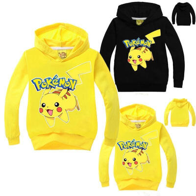 

Pokemon Toddler Kid Boys Girls Clothes Hoodies Sweatshirts T-Shirts Pikachu Tops