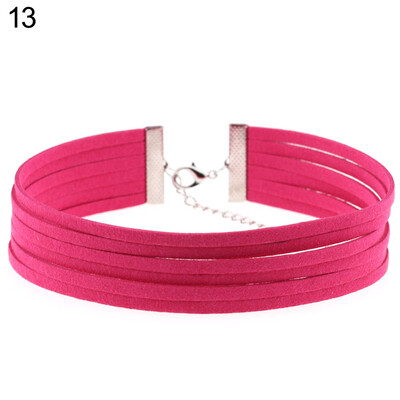 

Gothic Multilayer Choker Lobster Clasp Gothic Party Club Pub Womens Necklace